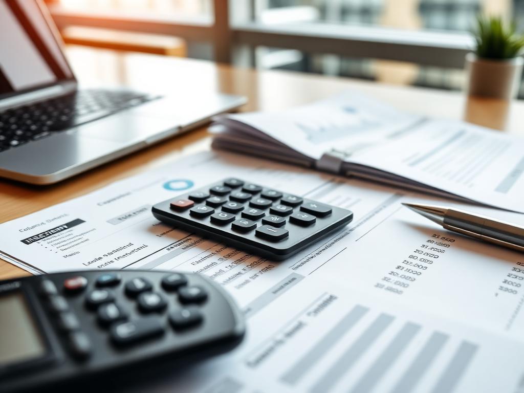 Organized bank statements and financial documents for mortgage qualification