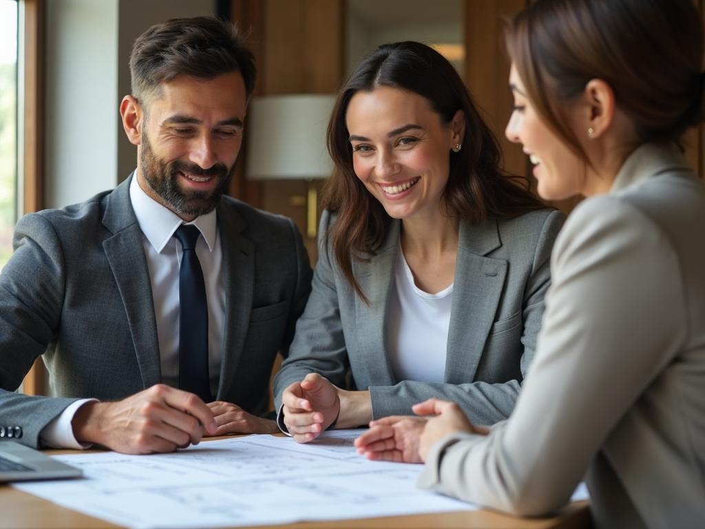 Construction loan consultation with builders and homeowners