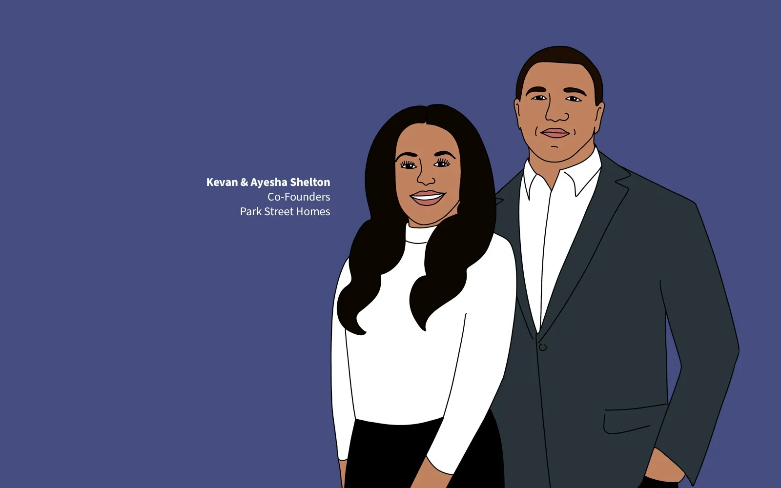Kevan and Ayesha Shelton, co-founders of Park Street Homes